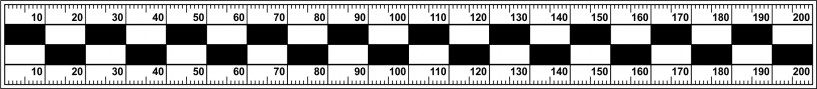 Měřítko 20 x 2 ČBm-1